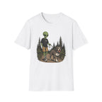Alien Walking a Pittie T-shirt